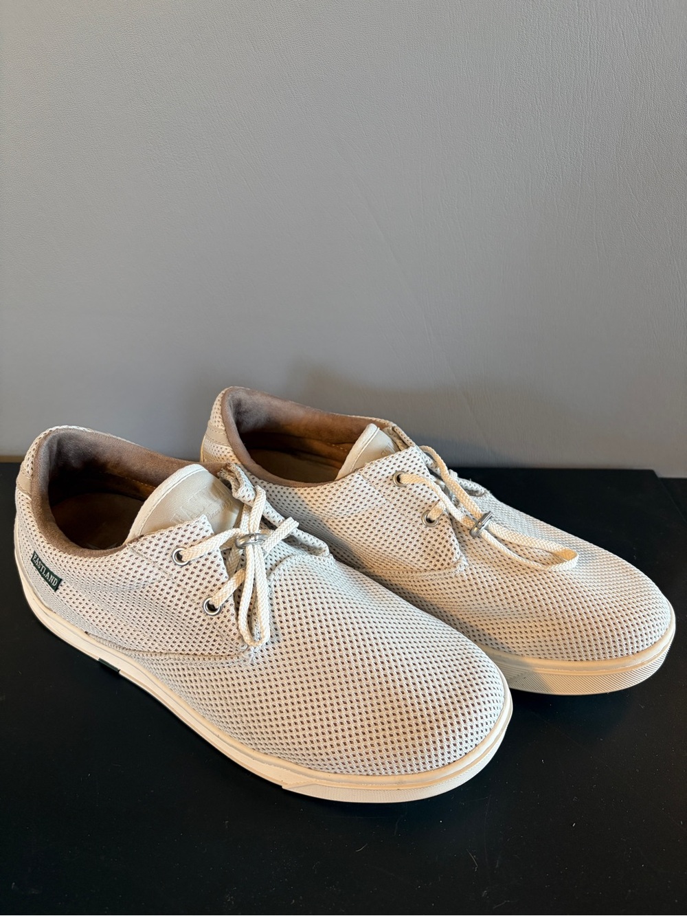Eastland Men’s Mesh Boat Shoes - Off-White